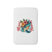 マウイハワイTシャツガールガールウィメンキッズシータートルハウ バスマット (正面縦)