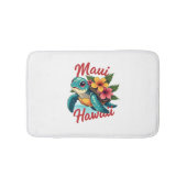 マウイハワイTシャツガールガールウィメンキッズシータートルハウ バスマット (正面)