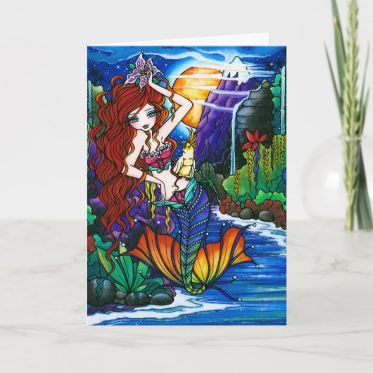 マウイプリンセスマーメイドフェアリーCockatooカード カード (正面)