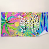 マウイマイハッピープレイスビーチタオル ビーチタオル (正面)