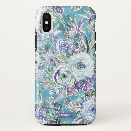 マウイマインドセットミスティックバイオレットアクアフローラ Case-Mate iPhoneケース (裏面)