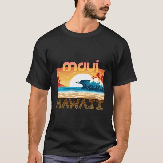 マウイレトロヴィンテージお土産アパレル – Maui Tシャツ (正面)