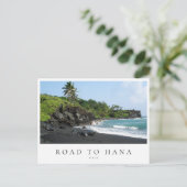マウイロードトゥハナブラックサンドビーチハワイ ポストカード (スタンド正面)