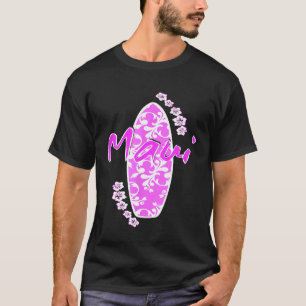マウイヴィンテージサーフハイビスカスフラワー Tシャツ