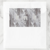 マウイ動揺してホワイトウォッシュオークウッドグレインルック 長方形シール (バッグ)