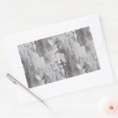 マウイ動揺してホワイトウォッシュオークウッドグレインルック 長方形シール (封筒)