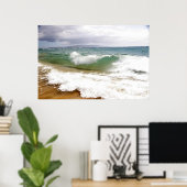 マウイ島で波を打ち砕く ポスター (ホームオフィス)