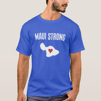 マウイ島の強い心 ハワイの強さ マウイ島の山火事救援 Tシャツ
