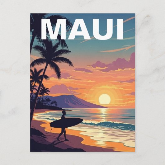 マウイ島ハワイ旅行 ポストカード (正面)