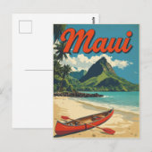 マウイ島ハワイ旅行 ヴィンテージ ポストカード (正面/裏面)