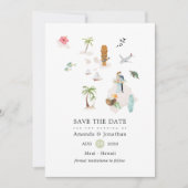 マウイ島 – ハワイ行き先結婚式 シーズンカード (正面)