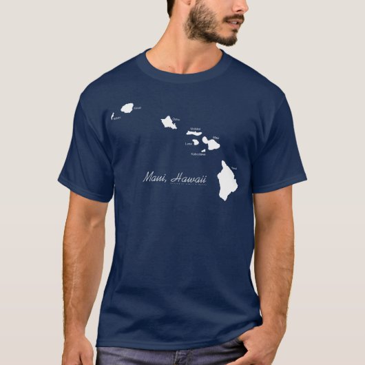 マウイ島 ハワイ ハワイアンアイランド Tシャツ (正面)