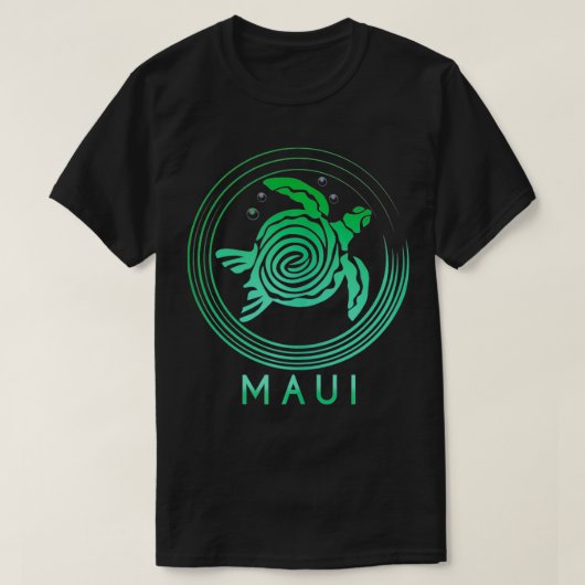 マウイ族のウミガメ Tシャツ (デザイン正面)