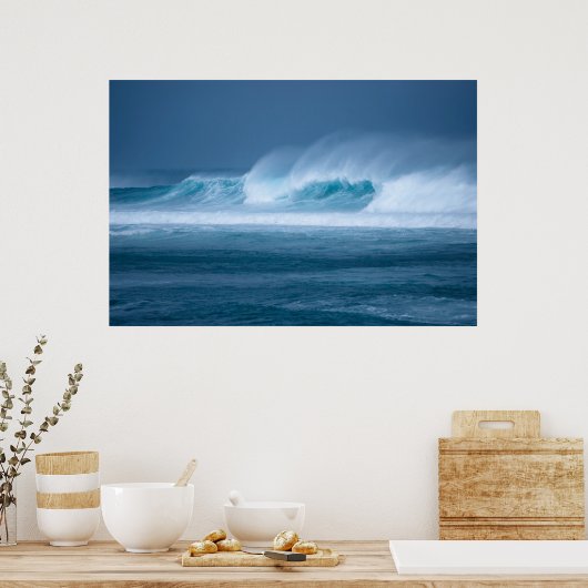 マウイ波 ポスター (キッチン)