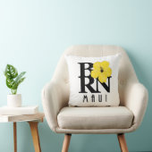 マウイ生まれイイエローハイビスカス クッション (椅子)