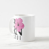 マウイ生まれピンク11oz コーヒーマグカップ (正面左)