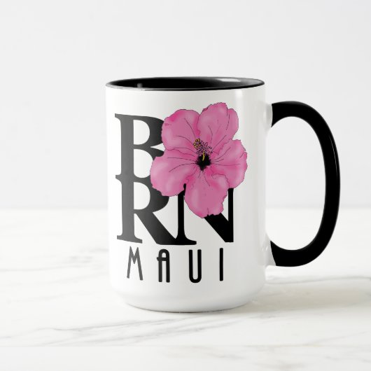 マウイ生まれピンク15oz マグカップ (右)