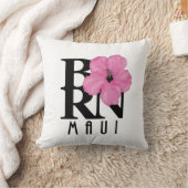 マウイ生まれピンク クッション (ブランケット)