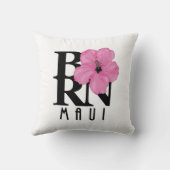 マウイ生まれピンク クッション (裏面)
