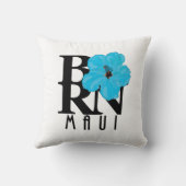 マウイ生まれブルーハイビスカス クッション (裏面)