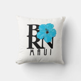 マウイ生まれブルーハイビスカス クッション