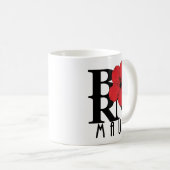 マウイ生まれレッドハイビスカス11oz コーヒーマグカップ (正面右)