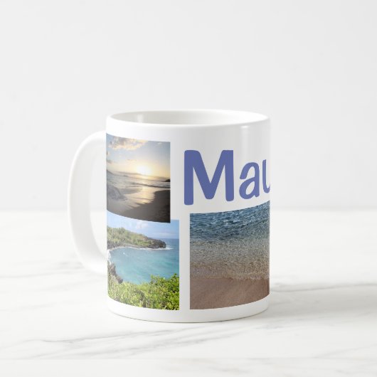 マウイ5の写真のマグ コーヒーマグカップ (正面左)