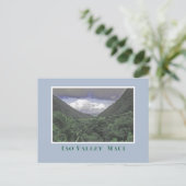 マウイ、アイオバレー/ドラマチックな空、緑豊かな谷 ポストカード (スタンド正面)
