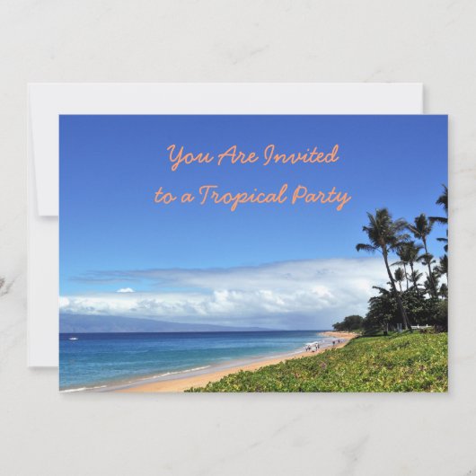 マウイ トロピカル パーティー ご招待 招待状 (正面)