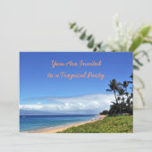 マウイ トロピカル パーティー ご招待 招待状 (スタンド正面)