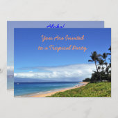 マウイ トロピカル パーティー ご招待 招待状 (正面/裏面)