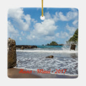 マウイ・ハナへの道 セラミックオーナメント (裏面)