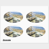 マウイ・ハワイの海岸線のシール 楕円形シール (シート)