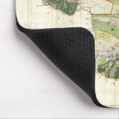 マウイ、ハワイの1885年のDe Wittアレキサンダーの地図 マウスパッド (コーナー)