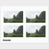 マウイ・ハワイのiaoニードル州記念碑 長方形シール (シート)