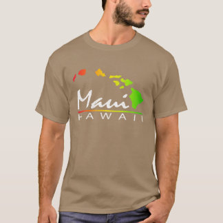 マウイ ハワイアンアイランド ヴィンテージ風ダスト加工 Tシャツ