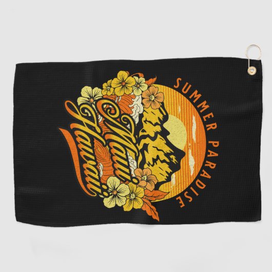 マウイ・ハワイ・サマーパラダイス ゴルフタオル (横)