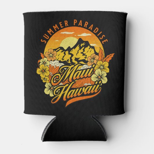 マウイ・ハワイ・サマーパラダイス 缶クーラー (正面)