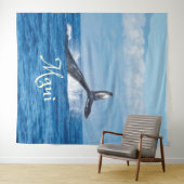 マウイ ハワイ 海 クジラの尾 タペストリー (インサイチュ(横))