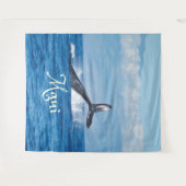 マウイ ハワイ 海 クジラの尾 タペストリー (正面(横))