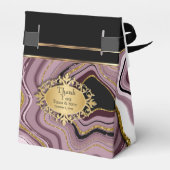 マウエレガントブ、ブラック、金ゴールドで大理石をアゲート フェイバーボックス (裏面サイド)