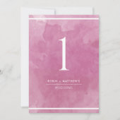 マウエレガントベピンク水色テーブル番号 (正面)