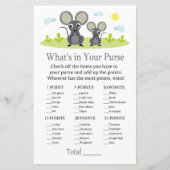 マウスあなたの財布ゲームの赤ちゃんシャワーの中に何がある (正面)