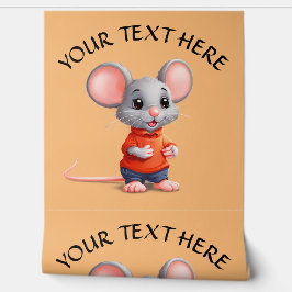 マウスおもしろいの漫画の壁のデコア背景の編集 壁紙