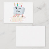 マウスおもしろいサンキューカード ノートカード (正面/裏面)