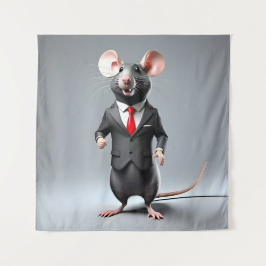 マウスおもしろい漫画 タペストリー (正面)