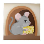マウスおよびマウスの穴 タイル (正面)