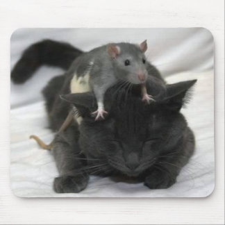 マウスおよび猫のマウスパッド マウスパッド
