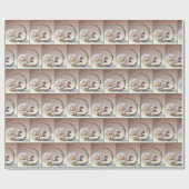 マウスお洒落のデイジースイング ラッピングペーパー (フラット)