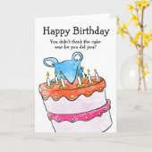 マウスお誕生日ケーキカード カード (黄色い花)